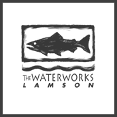 Waterworks Lamson Fly Reels Company Logo