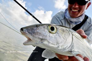 2 Heads are better than one. Sean posing with his Bonefish.