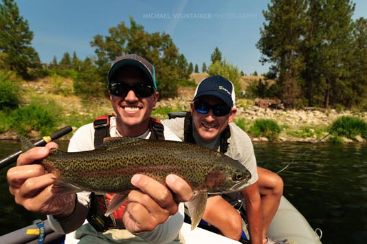 Sean with a nice Redband Rainbow Trout.