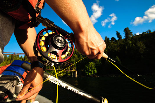 Using the Tweaker Twitch on the Spokane River.