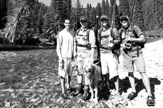 Visintainer Family out Fly Fishing on the St Joe River