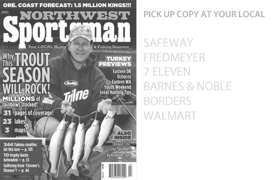 Northwest Sportsman April 2013 Magazine Cover.