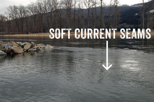 Fly Fishing Soft Current Seams.