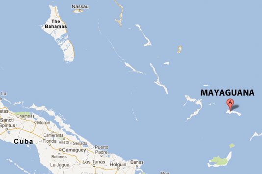 Mayaguana Google Map.