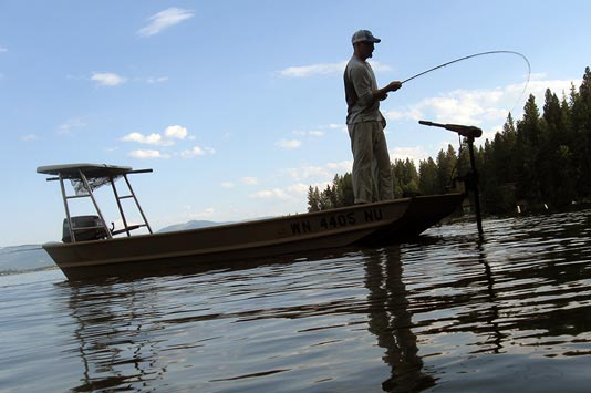 Falling Fly Fishing for Musky.