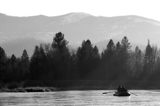 Floating the lower North Fork of the Coeur d'Alene River.