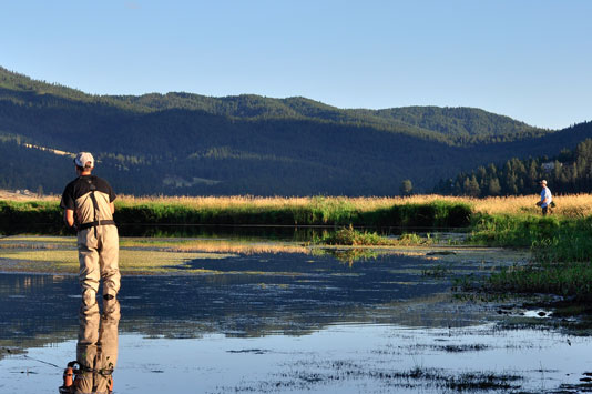 Chironomid Fly Fishing on a private lake.