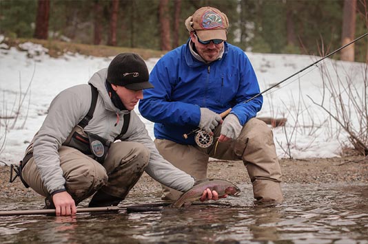 Winter Fly Fishing on the Spokane River with Sean Visintainer and Dave Dana.