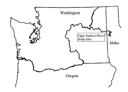 WA-ID Upper Spokane Map