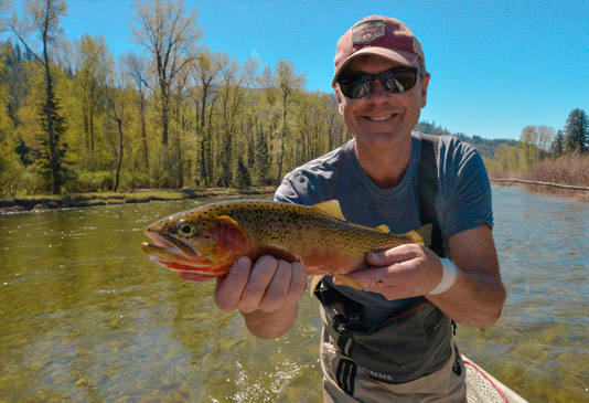 North Fork of the Coeur d'Alene Fly Fishing.