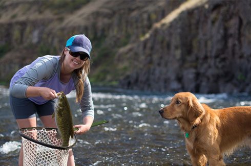 Bass on a fly rod.