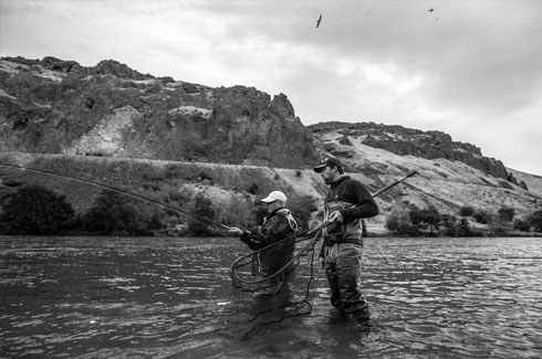 Steelhead fishing on the Deschutes.