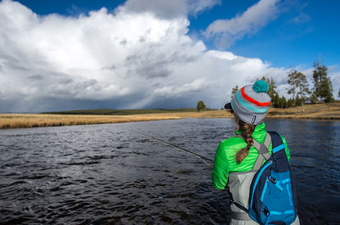 Swinging soft hackles on the Firehole River in Yellowstone National Park.