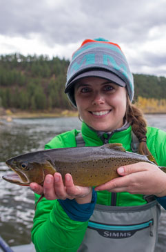 A Snake River cutthroat in Idaho on the South Fork.