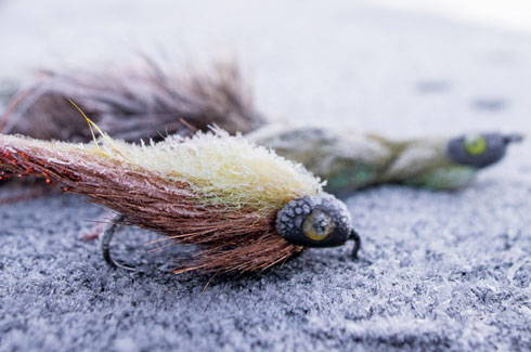 The frozen Jigged Sparkle Minnow from Montana Fly Company.