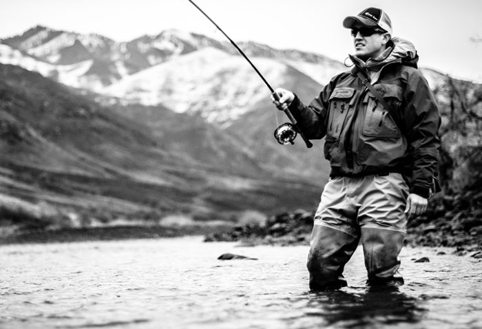 Spey casting for steelhead.