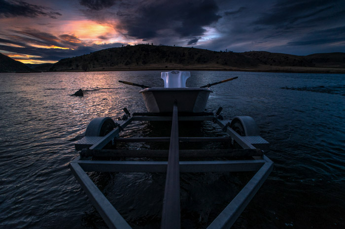 Sunset on the Madison River, Montana.