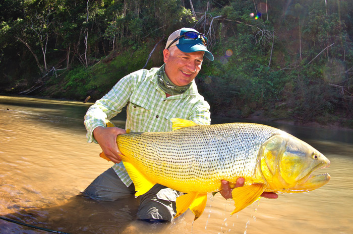 Jon Covich with a Bolivian Golden Dorado.