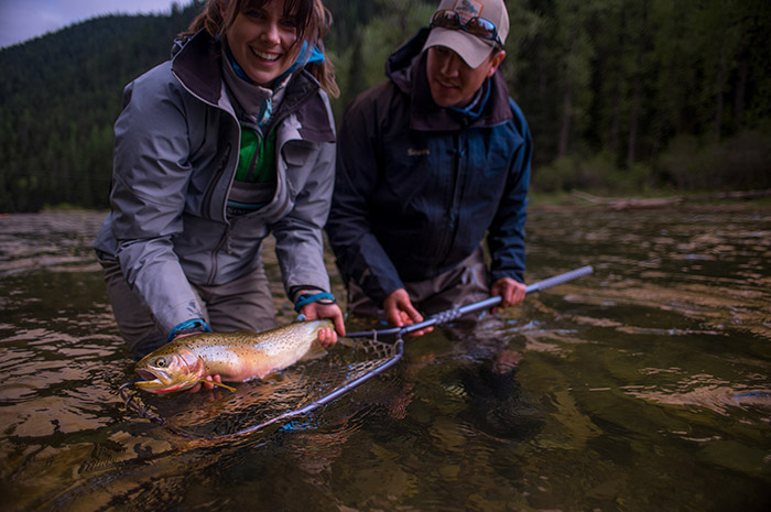 Wade Fishing the North Fork of the Coeur d'Alene, Idaho.