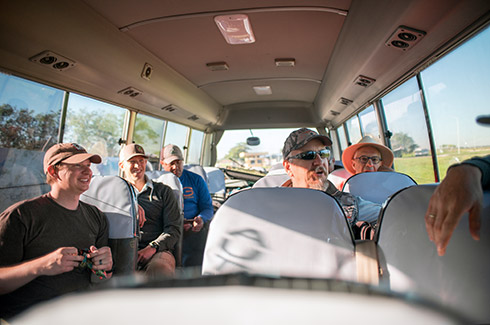 Bus ride from the Santa Cruz Bolivian Airport.