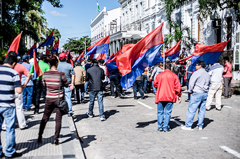 Protest against Bolivian Government