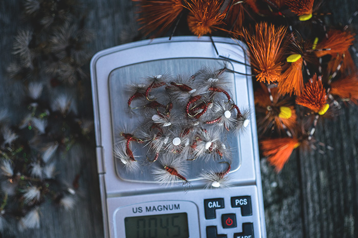 October Caddis and Mahogany Dun Patterns.