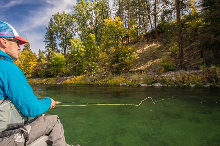 Streamer Fishing Spokane River.