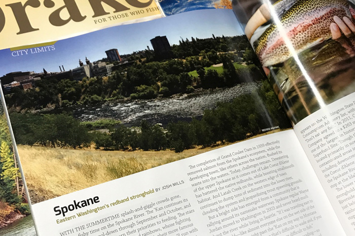 Drake Magazine - Spokane River, Washington State.