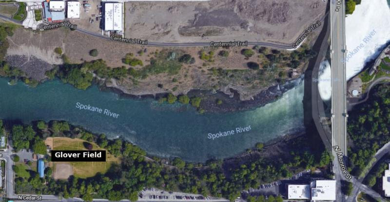 Spokane River Glover Field Boat Access