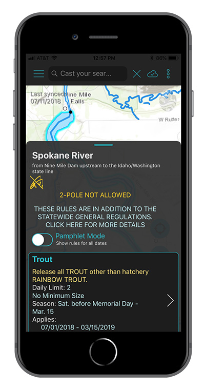 Fish Washington Regulations App