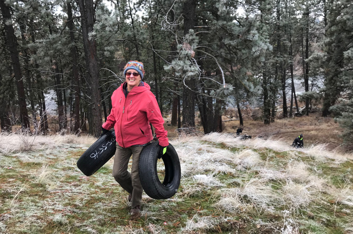 Spokane River Tire Cleanup