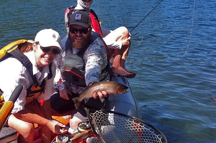 Spokane River fly fishing guided Bjorn Ostby with quality wild trout from the Spokane River.