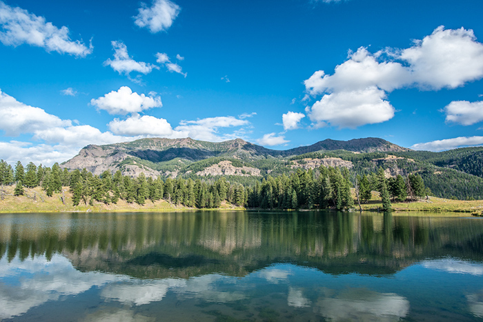 Trout Lake in Yellowstone National Park..