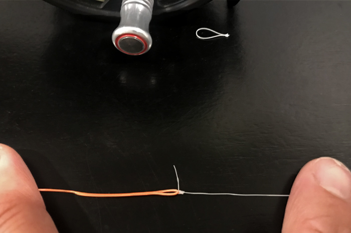 Tighten the clinch knot down smooth and snug.