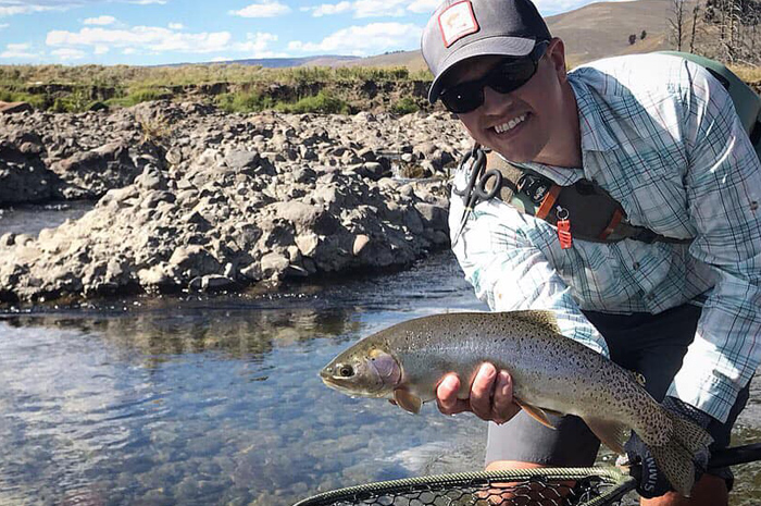 A large cuttbow from the Lamar River, Yellowstone National Park.