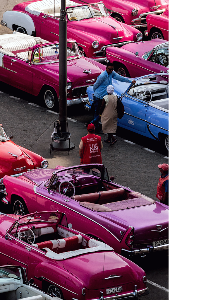 Old timer taxis in Havana, Cuba