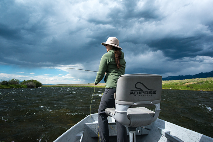 Afternoon storms rolling through the Madison River valley.