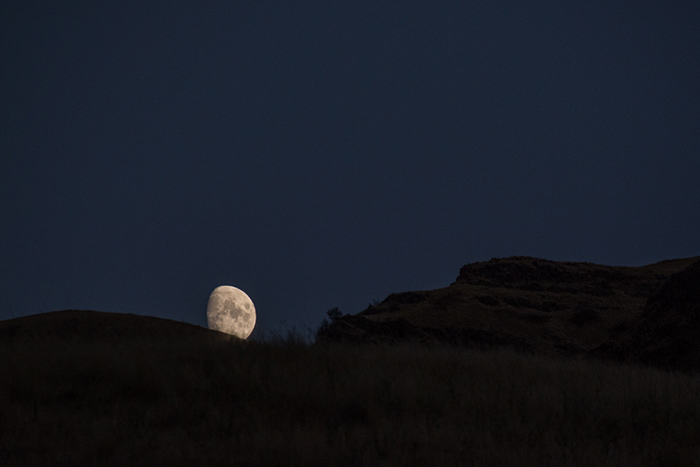 Nightfall in the Grande Ronde canyon.