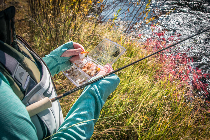 Fall fly fishing around Spokane.