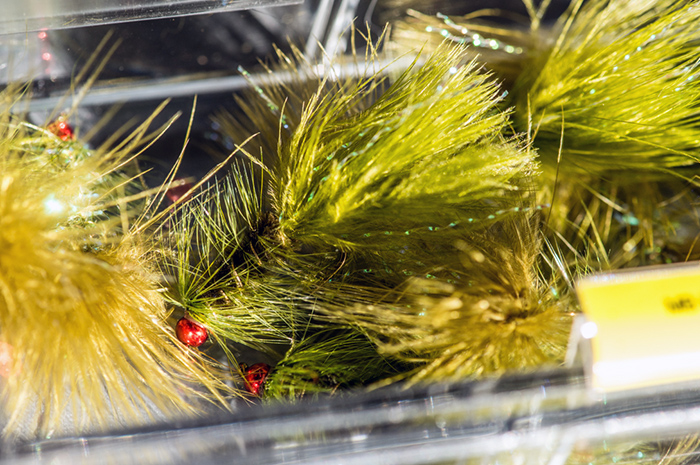 Fall fly fishing patterns can include bead head wooly buggers on Spokane regional lakes.