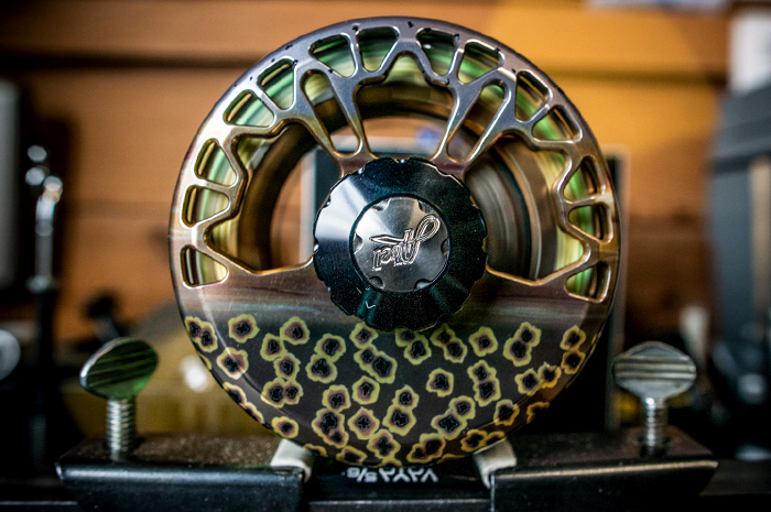 Custom Abel Vaya 5/6 in the World Trout finish.