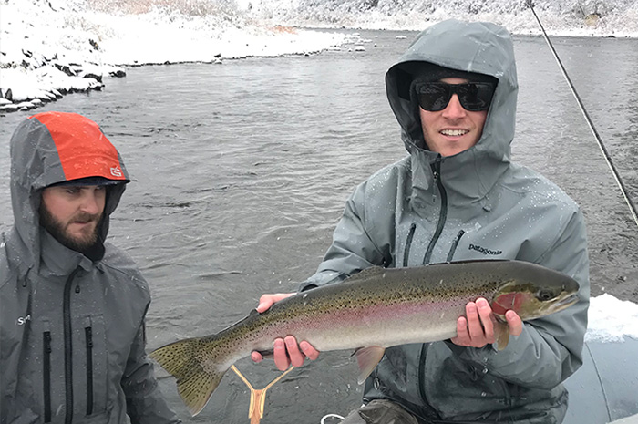 Kelby Braun wrapped up his season with one last snowy float with his brother Garret.