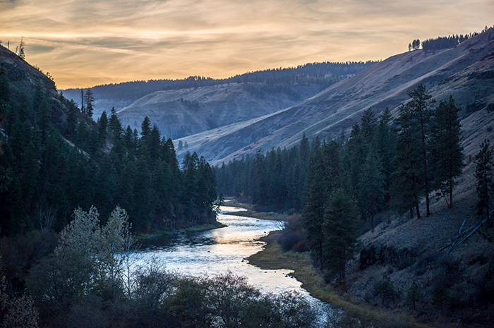 Overlooking the Grande Ronde River near Troy, Oregon.