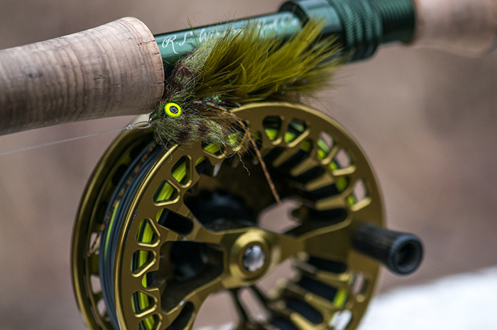 Streamer fishing the North Fork of the Coeur d'Alene River using a sink-tip and fast action Winston fly rod.