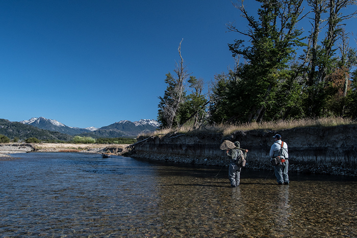 A relaxing day of fly fishing in beautiful Patagonia.
