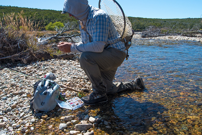 Summertime in Patagonia means a box of attractor and terrestrial fly patterns.