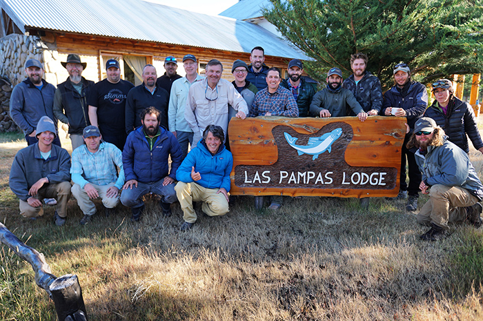 Las Pampas Lodge hosted fly fly fishing trip with Silver Bow Fly Shop.