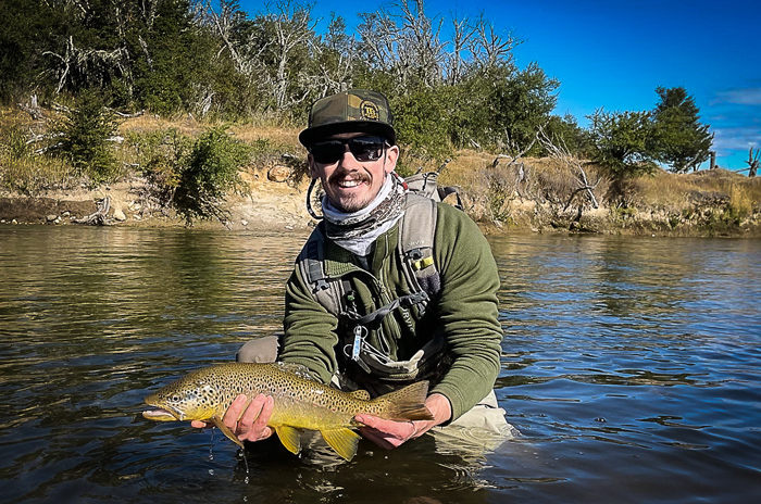 Fly fishing Las Pampas, Chubut, Argentina
