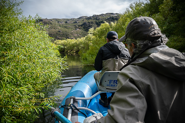 Fly fishing Las Pampas, Chubut, Argentina