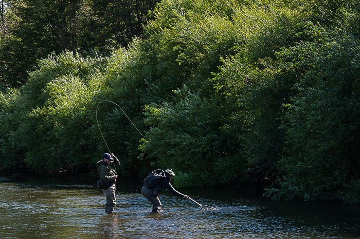 Fly fishing Las Pampas, Chubut, Argentina